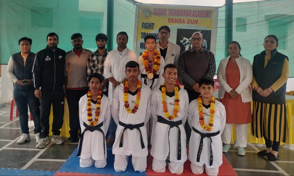 तायक्वोंडो में कांस्य पदक जीतने वाले अर्नव कम्बोज के सम्मान में कार्यक्रम आयोजित